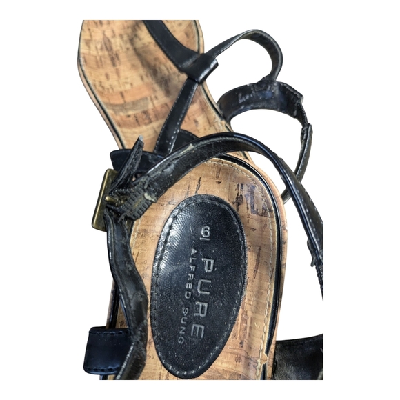 Alfred Sung Women's Black Sandals. Size 6. - Picture 3 of 6